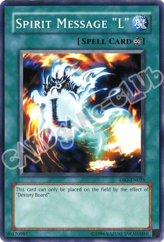 DB2-EN025 \"Spirit Message \"L\" comune (EN) -NEAR MINT-