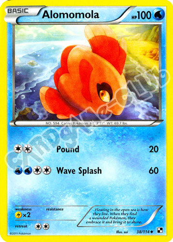 038 / 114 Alomomola non comune (EN) -NEAR MINT-