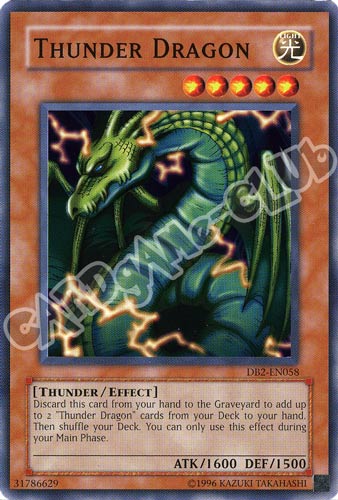 DB2-EN058 Thunder Dragon comune (EN) -NEAR MINT-