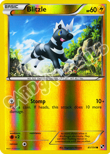 041 / 114 Blitzle comune foil reverse (EN) -NEAR MINT-