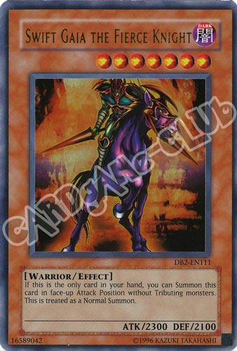 DB2-EN111 Swift Gaia the Fierce Knight ultra rara (EN) -NEAR MINT-