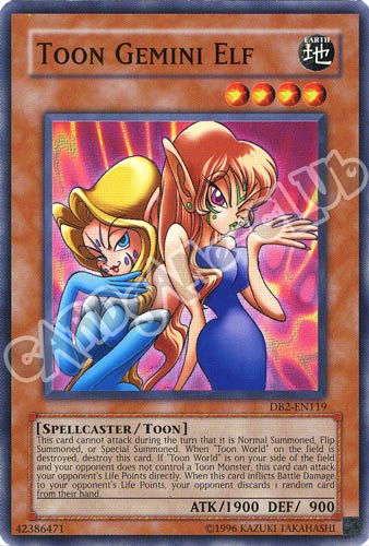 DB2-EN119 Toon Gemini Elf comune (EN) -NEAR MINT-