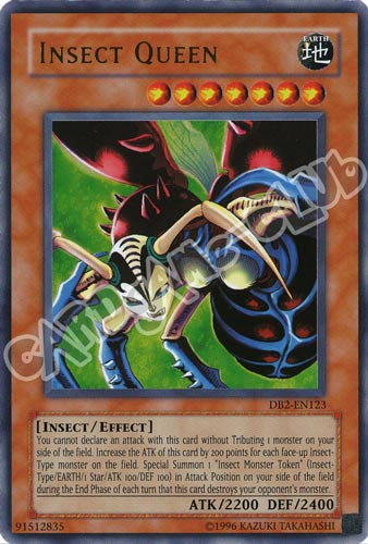 DB2-EN123 Insect Queen ultra rara (EN) -NEAR MINT-