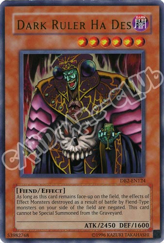 DB2-EN124 Dark Ruler Ha Des ultra rara (EN) -NEAR MINT-
