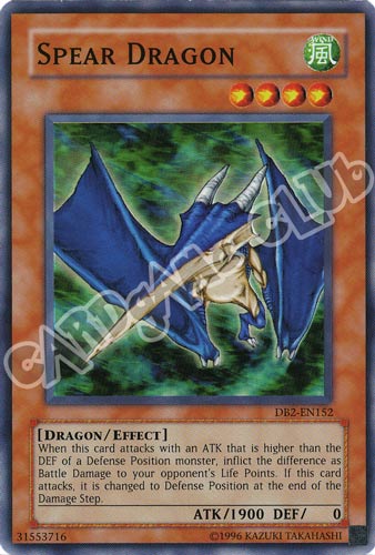 DB2-EN152 Spear Dragon super rara (EN) -NEAR MINT-