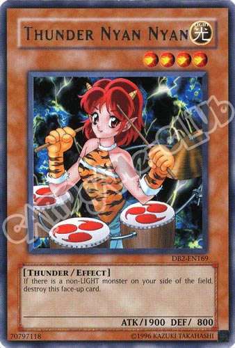 DB2-EN169 Thunder Nyan Nyan rara (EN) -NEAR MINT-