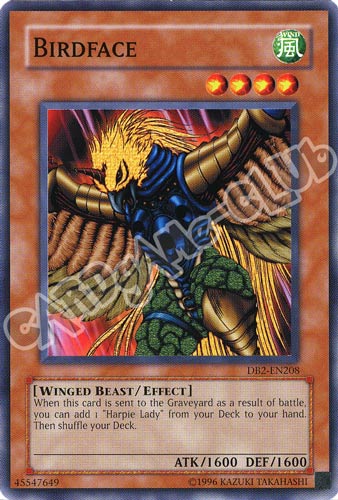 DB2-EN208 Birdface comune (EN) -NEAR MINT-