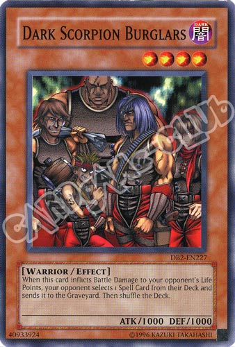 DB2-EN227 Dark Scorpion Burglars comune (EN) -NEAR MINT-