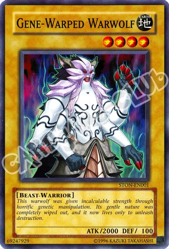STON-EN001 Gene-Warped Warwolf super rara Unlimited (EN) -NEAR MINT-
