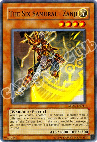 STON-EN011 The Six Samurai-Zanji comune Unlimited (EN) -NEAR MINT-