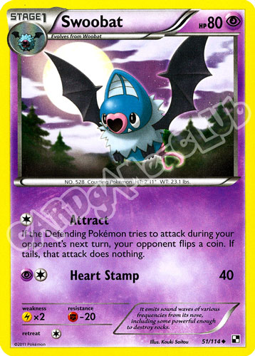 051 / 114 Swoobat non comune (EN) -NEAR MINT-