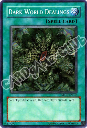 STON-EN038 Dark World Dealings super rara Unlimited (EN) -NEAR MINT-