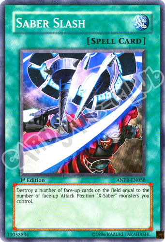 ANPR-EN058 Saber Slash super rara 1st Edition (EN) -NEAR MINT-