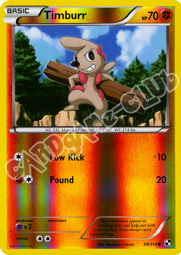 059 / 114 Timburr comune foil reverse (EN) -NEAR MINT-