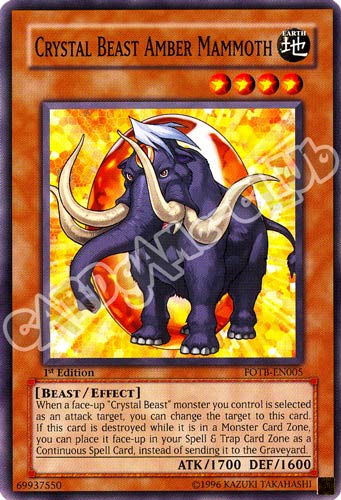 FOTB-EN005 Crystal Beast Amber Mammoth comune 1st Edition (EN) -NEAR MINT-