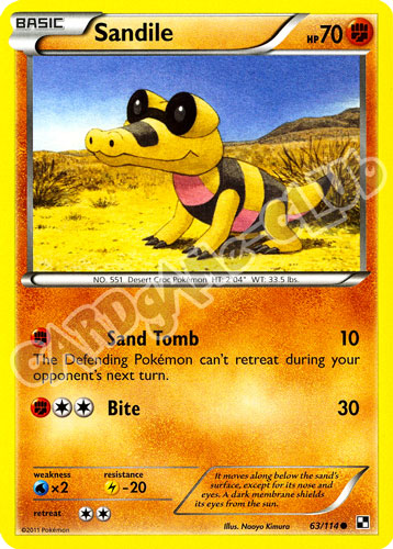 063 / 114 Sandile comune (EN) -NEAR MINT-