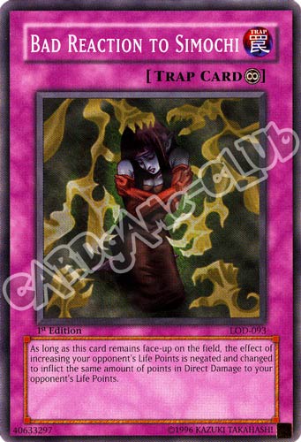 LOD-093 Bad Reaction to Simochi comune 1st Edition (EN) -NEAR MINT-