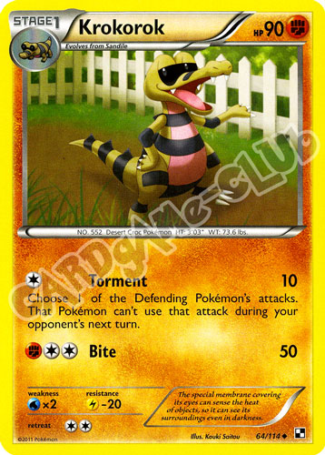 064 / 114 Krokorok non comune (EN) -NEAR MINT-