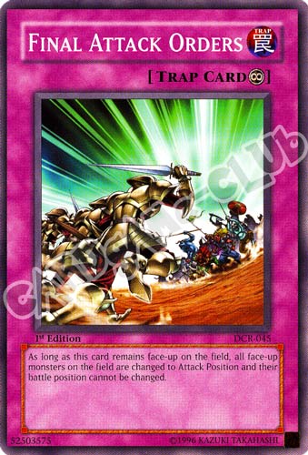 DCR-045 Final Attack Orders comune 1st Edition (EN) -NEAR MINT-