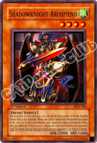 DCR-068 Shadowknight Archfiend comune 1st Edition (EN) -NEAR MINT-