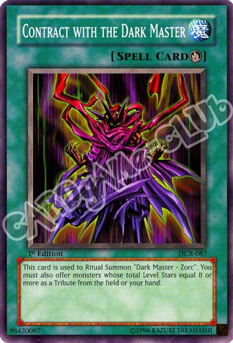 DCR-087 Contract With the Dark Master comune 1st Edition (EN) -NEAR MINT-