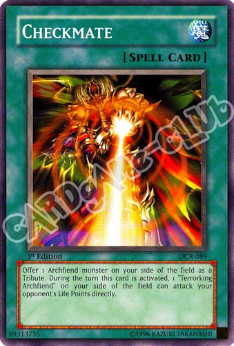 DCR-089 Checkmate comune 1st Edition (EN) -NEAR MINT-
