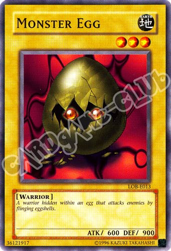 LOB-E013 Monster Egg comune Unlimited (EN)