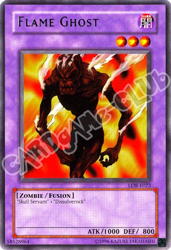 LOB-E023 Flame Ghost rara Unlimited (EN)
