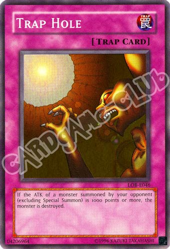 LOB-E046 Trap Hole super rara Unlimited (EN)