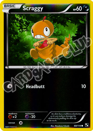 068 / 114 Scraggy comune foil reverse (EN) -NEAR MINT-