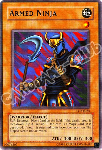 LOB-E086 Armed Ninja rara Unlimited (EN)