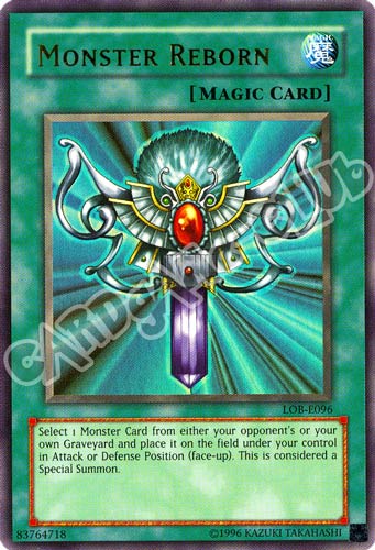 LOB-E096 Monster Reborn ultra rara Unlimited (EN)