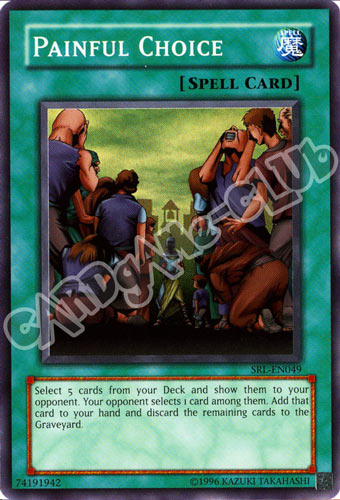 SRL-049 Painful Choice super rara Unlimited (EN) -NEAR MINT-
