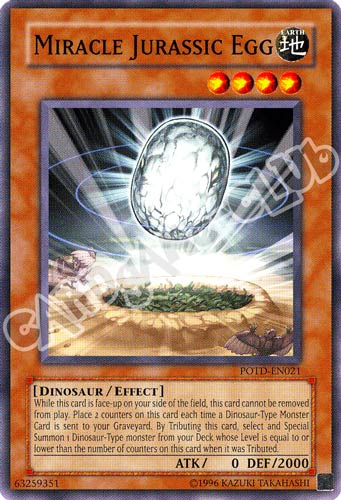 POTD-EN021 Miracle Jurassic Egg comune Unlimited (EN) -NEAR MINT-