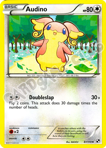 087 / 114 Audino non comune (EN) -NEAR MINT-