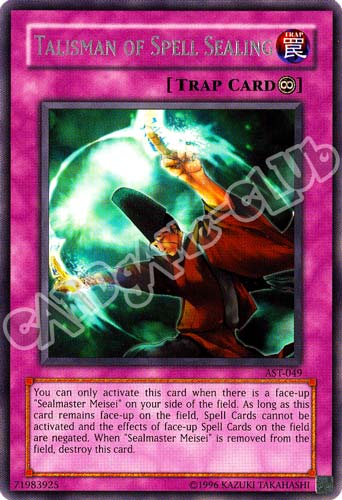 AST-049 Talisman of Spell Sealing rara Unlimited (EN) -NEAR MINT-