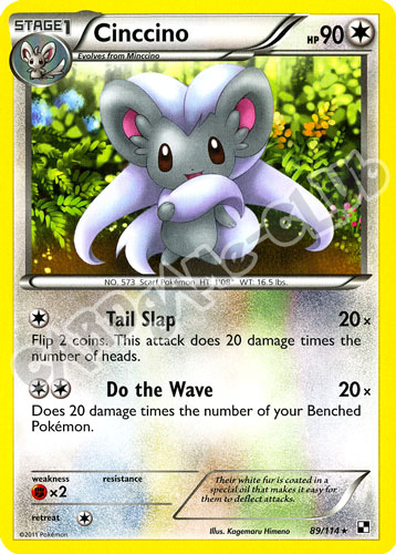 089 / 114 Cinccino rara (EN) -NEAR MINT-