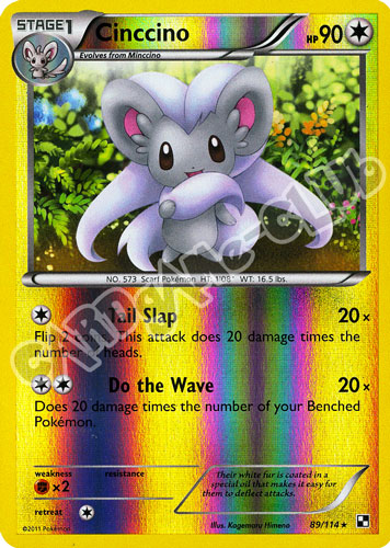 089 / 114 Cinccino rara foil reverse (EN) -NEAR MINT-