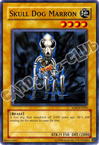 SOD-EN003 Skull Dog Marron comune Unlimited (EN) -NEAR MINT-
