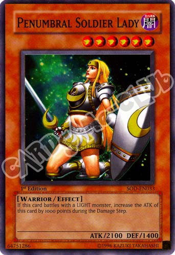 SOD-EN033 Penumbral Soldier Lady super rara 1st Edition (EN) -NEAR MINT-