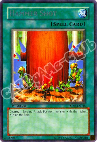 SOD-EN038 Hammer Shot rara 1st Edition (EN) -NEAR MINT-