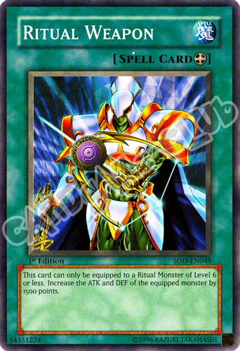 SOD-EN048 Ritual Weapon comune 1st Edition (EN) -NEAR MINT-
