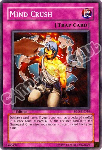 SOD-EN056 Mind Crush comune 1st Edition (EN) -NEAR MINT-