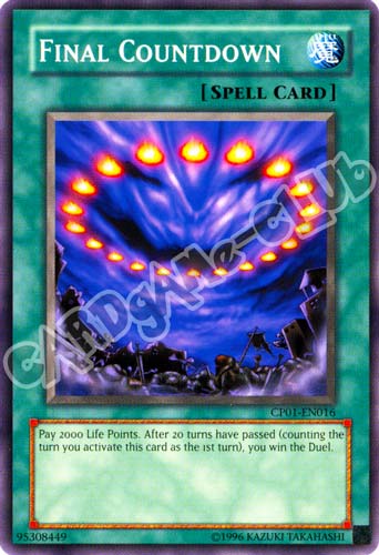 CP01-EN016 Final Countdown comune Unlimited (EN) -NEAR MINT-