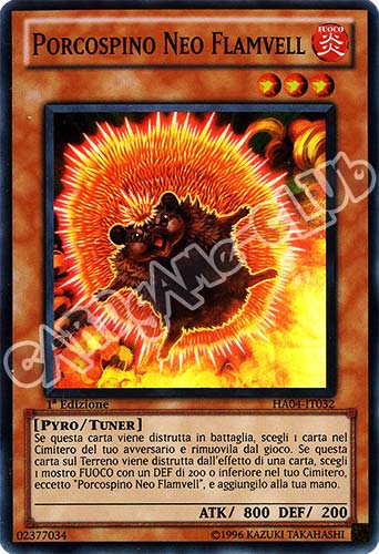 HA04-IT032 Porcospino Neo Flamvell super rara 1a Edizione (IT) -GOOD-