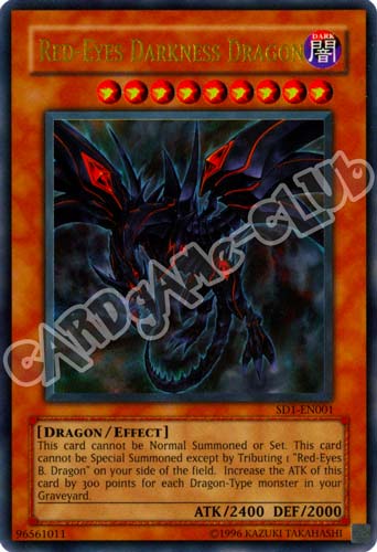 SD1-EN001 Red-Eyes Darkness Dragon ultra rara Unlimited (EN) -NEAR MINT-
