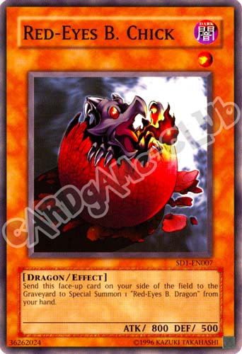 SD1-EN007 Red-Eyes B. Chick comune Unlimited (EN) -NEAR MINT-