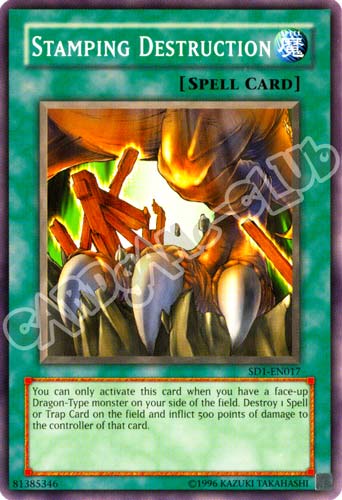 SD1-EN017 Stamping Destruction comune Unlimited (EN) -NEAR MINT-