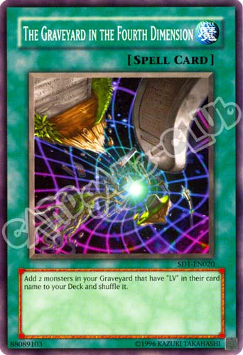 SD1-EN020 The Graveyard in the Fourth Dimension comune Unlimited (EN) -NEAR MINT-