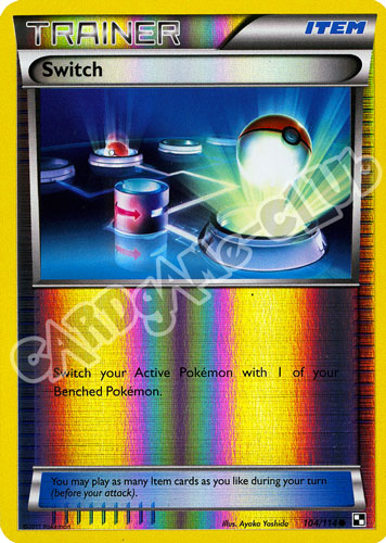 104 / 114 Switch comune foil reverse (EN) -NEAR MINT-